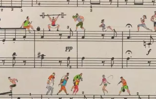 藝術(shù)圈 | 膜拜！在五線譜上畫(huà)插畫(huà)的人