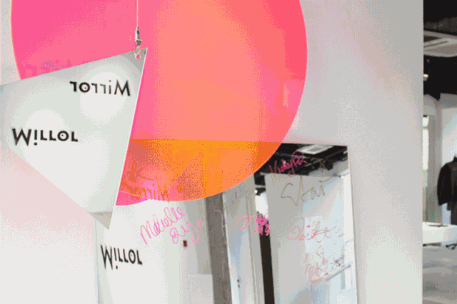 &ldquo;誰拍誰瘦&rdquo;魔鏡上的簽名也越來越多