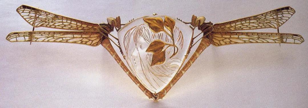 Brooch  Gold, glass and enamel  Ren&eacute; Lalique  c. 1905